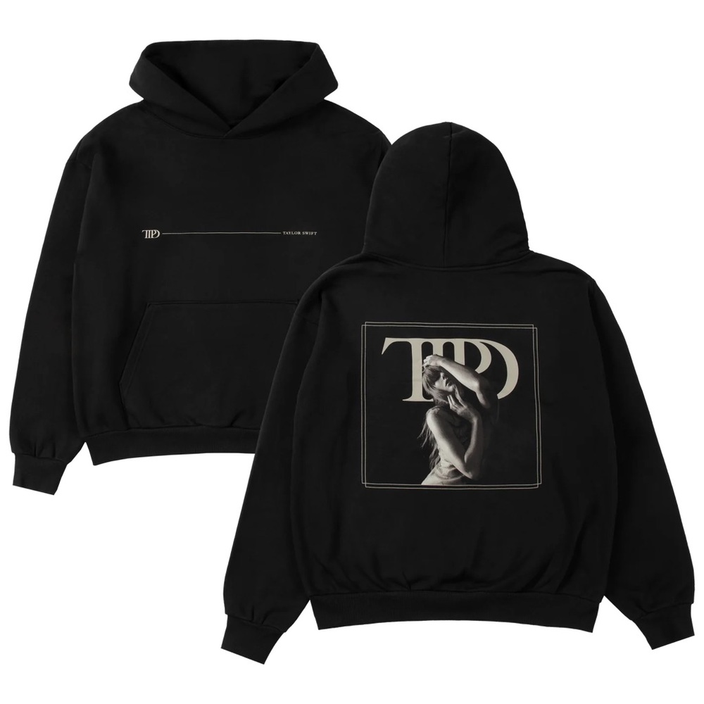 Taylor Swift Black TTPD Hoodie